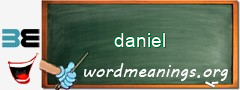 WordMeaning blackboard for daniel